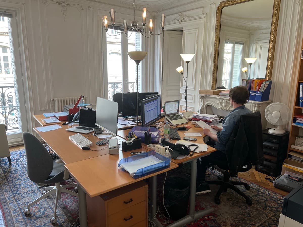 Bureau collaboratif au Cabinet Bohdanowicz, Paris 8e